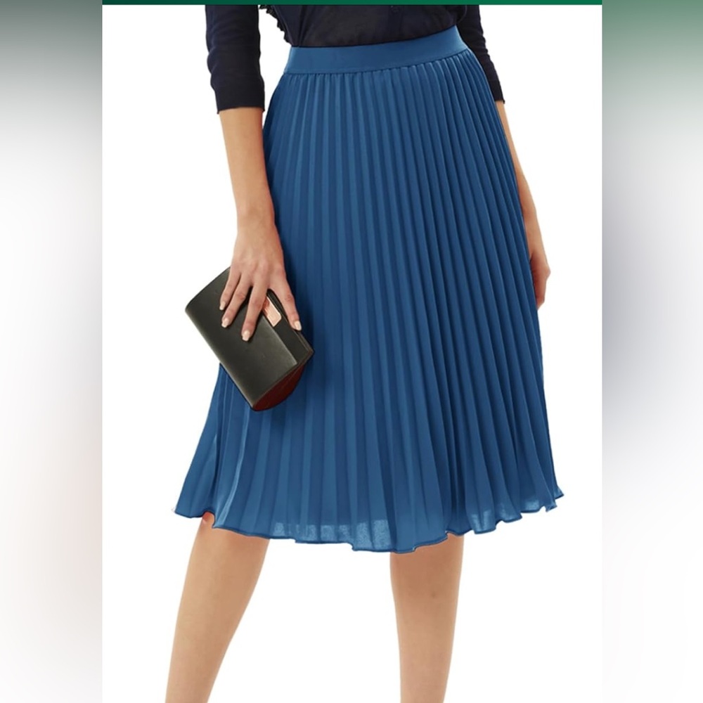 Grace Karin Flowing Blue Maxi Skirt